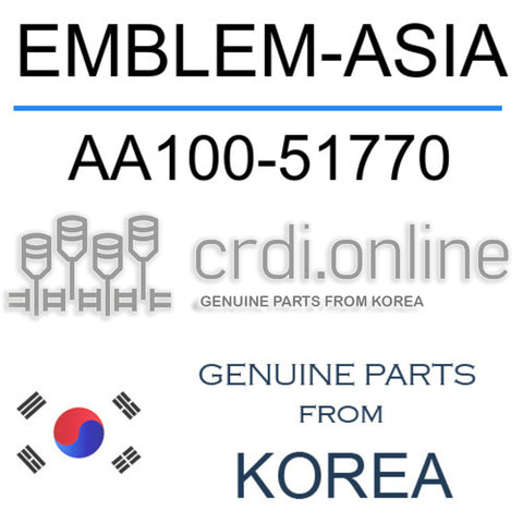 EMBLEM-ASIA [ORIGINAL] AA100-51770 AA10051770 AA100 51770