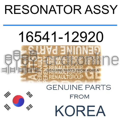 RESONATOR ASSY [ORIGINAL] 16541-12920 1654112920 16541 12920