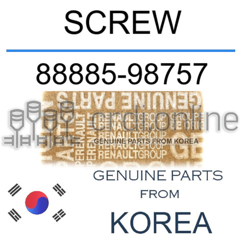 SCREW [ORIGINAL] 88885-98757 8888598757 88885 98757