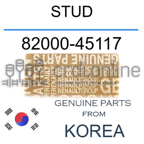STUD [ORIGINAL] 82000-45117 8200045117 82000 45117