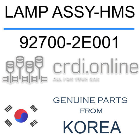 LAMP ASSY-HMS [ORIGINAL] 92700-2E001 927002E001 92700 2E001