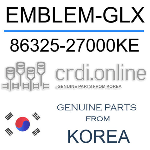 EMBLEM-GLX [ORIGINAL] 86325-27000KE 8632527000KE 86325 27000KE