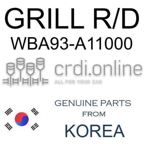 GRILL R/D [ORIGINAL] WBA93-A11000 WBA93A11000 WBA93 A11000
