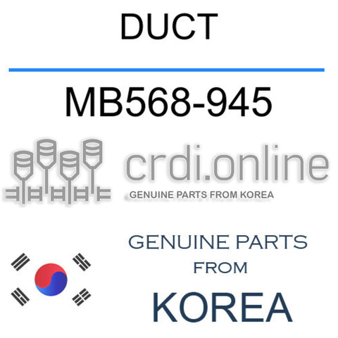 DUCT [ORIGINAL] MB568-945 MB568945 MB568 945