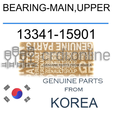 BEARING-MAIN,UPPER [ORIGINAL] 13341-15901 1334115901 13341 15901