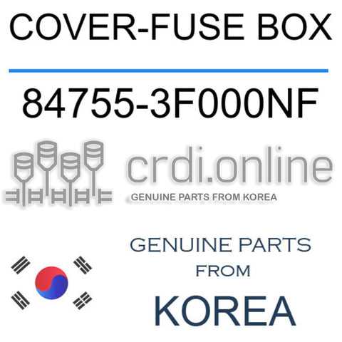 COVER-FUSE BOX 84755-3F000NF 847553F000NF 84755 3F000NF