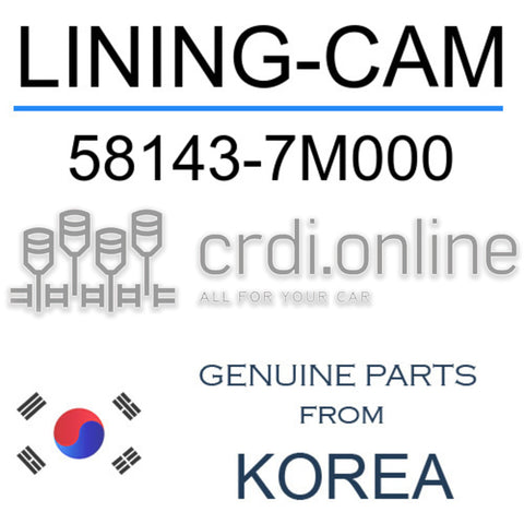 LINING-CAM [ORIGINAL] 58143-7M000 581437M000 58143 7M000