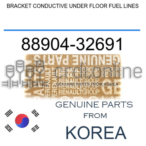 BRACKET CONDUCTIVE UNDER FLOOR FUEL LINES [ORIGINAL] 88904-32691 8890432691 88904 32691