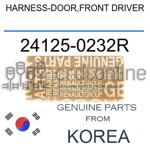 HARNESS-DOOR,FRONT DRIVER [ORIGINAL] 24125-0232R 241250232R 24125 0232R