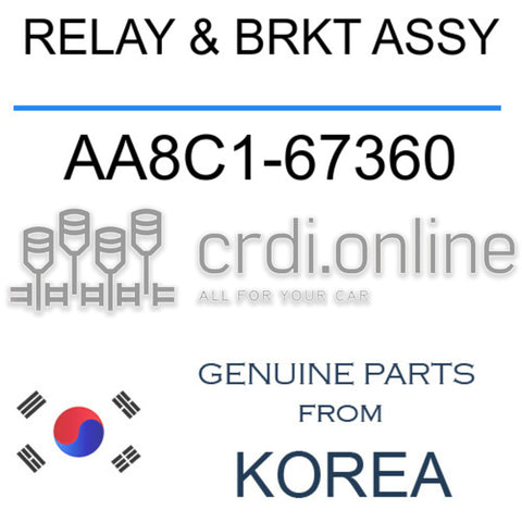 RELAY & BRKT ASSY [ORIGINAL] AA8C1-67360 AA8C167360 AA8C1 67360