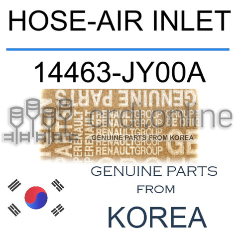 HOSE-AIR INLET [ORIGINAL] 14463-JY00A 14463JY00A 14463 JY00A