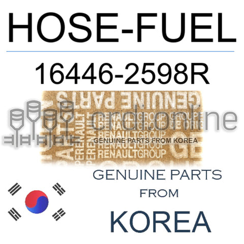 HOSE-FUEL [ORIGINAL] 16446-2598R 164462598R 16446 2598R