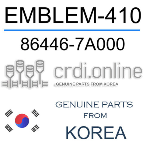 EMBLEM-410 [ORIGINAL] 86446-7A000 864467A000 86446 7A000