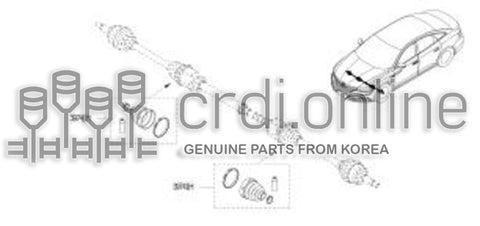 REPAIR KIT-DUST BOOTINNER 39741-2260R 397412260R 39741 2260R