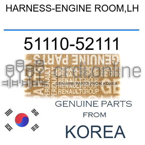 HARNESS-ENGINE ROOM,LH [ORIGINAL] 51110-52111 5111052111 51110 52111
