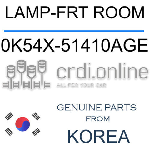 LAMP-FRT ROOM [ORIGINAL] 0K54X-51410AGE 0K54X51410AGE 0K54X 51410AGE