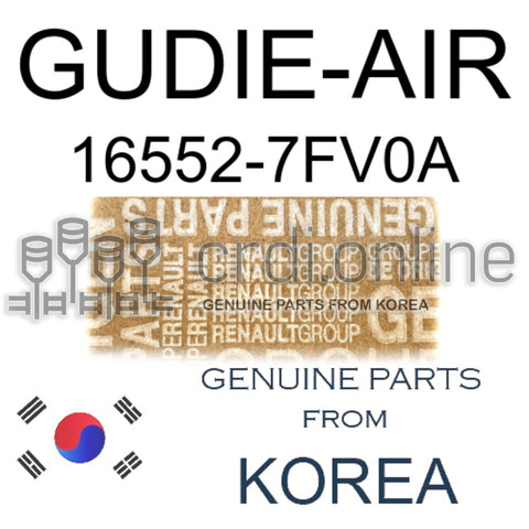 GUDIE-AIR [ORIGINAL] 16552-7FV0A 165527FV0A 16552 7FV0A