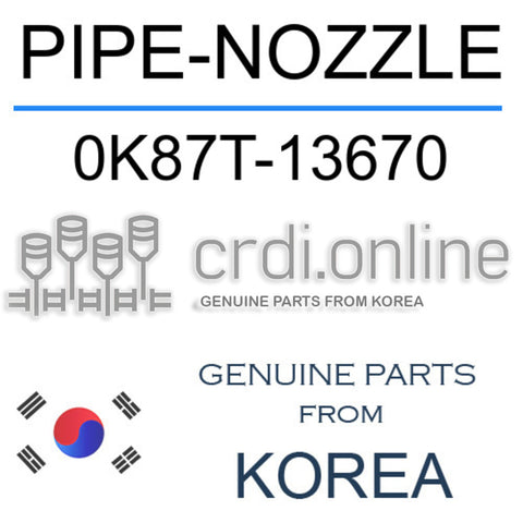 PIPE-NOZZLE [ORIGINAL] 0K87T-13670 0K87T13670 0K87T 13670