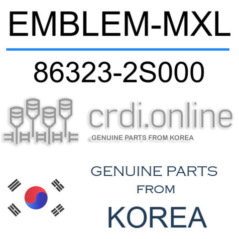 EMBLEM-MXL 86323-2S000 863232S000 86323 2S000