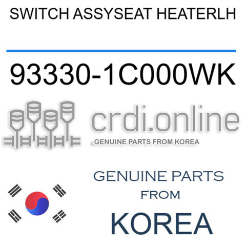 SWITCH ASSYSEAT HEATERLH [ORIGINAL] 93330-1C000WK 933301C000WK 93330 1C000WK
