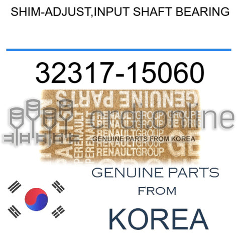 SHIM-ADJUST,INPUT SHAFT BEARING [ORIGINAL] 32317-15060 3231715060 32317 15060
