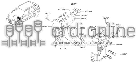 STOPPER-PEDALRUBBER [ORIGINAL] 46532-JG40A 46532JG40A 46532 JG40A