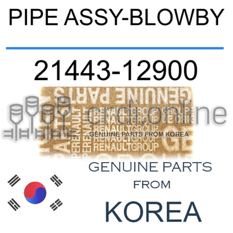 PIPE ASSY-BLOWBY [ORIGINAL] 21443-12900 2144312900 21443 12900