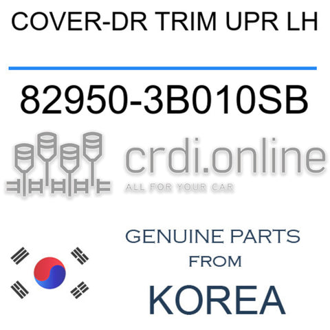 COVER-DR TRIM UPR LH [ORIGINAL] 82950-3B010SB 829503B010SB 82950 3B010SB