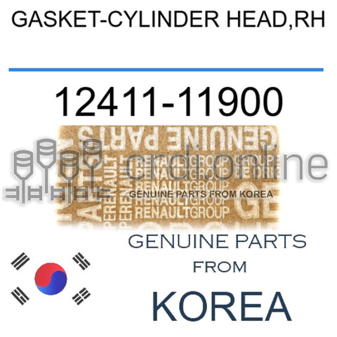 GASKET-CYLINDER HEAD,RH [ORIGINAL] 12411-11900 1241111900 12411 11900