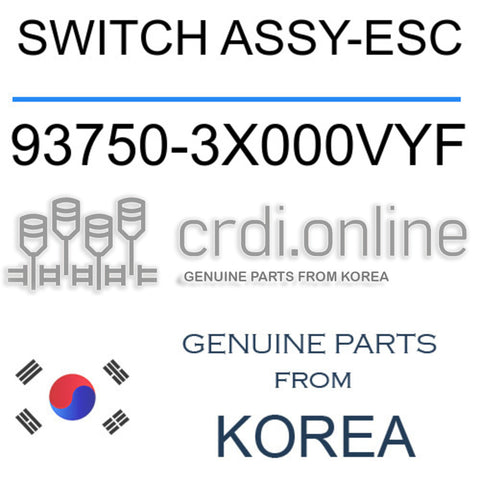 SWITCH ASSY-ESC [ORIGINAL] 93750-3X000VYF 937503X000VYF 93750 3X000VYF