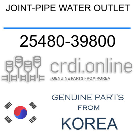 JOINT-PIPE WATER OUTLET [ORIGINAL] 25480-39800 2548039800 25480 39800