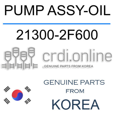 PUMP ASSY-OIL [ORIGINAL] 21300-2F600 213002F600 21300 2F600