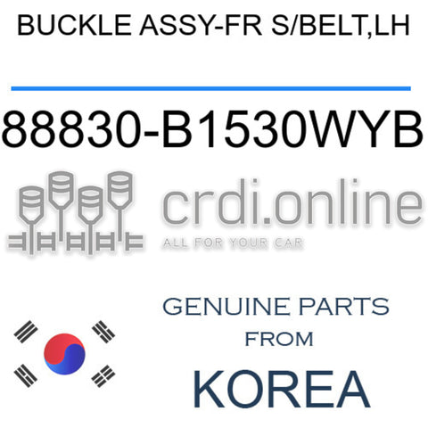 BUCKLE ASSY-FR S/BELT,LH [ORIGINAL] 88830-B1530WYB 88830B1530WYB 88830 B1530WYB