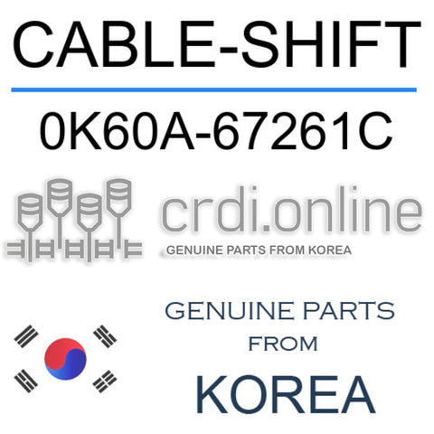 CABLE-SHIFT [ORIGINAL] 0K60A-67261C 0K60A67261C 0K60A 67261C