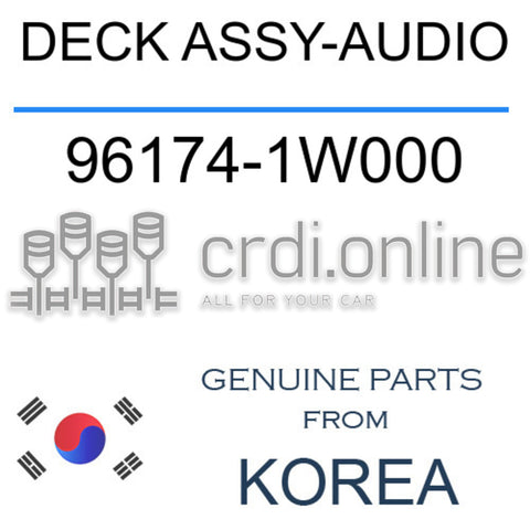 DECK ASSY-AUDIO [ORIGINAL] 96174-1W000 961741W000 96174 1W000