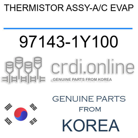 THERMISTOR ASSY-A/C EVAP [ORIGINAL] 97143-1Y100 971431Y100 97143 1Y100
