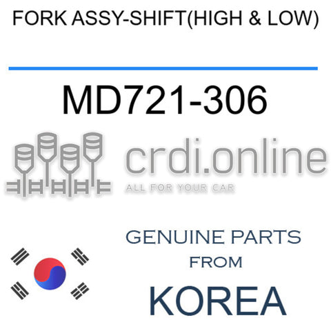 FORK ASSY-SHIFT(HIGH & LOW) [ORIGINAL] MD721-306 MD721306 MD721 306