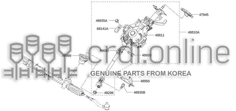 JOINT ASSY-STEERING COLUMNLOWER 48080-JY40A 48080JY40A 48080 JY40A