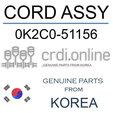 CORD ASSY [ORIGINAL] 0K2C0-51156 0K2C051156 0K2C0 51156