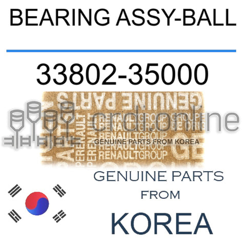 BEARING ASSY-BALL [ORIGINAL] 33802-35000 3380235000 33802 35000