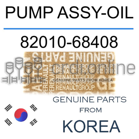 PUMP ASSY-OIL [ORIGINAL] 82010-68408 8201068408 82010 68408