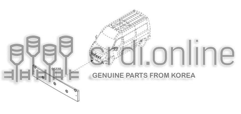 SUPPORT-LICENSE PLATEFR 96220-4266R 962204266R 96220 4266R