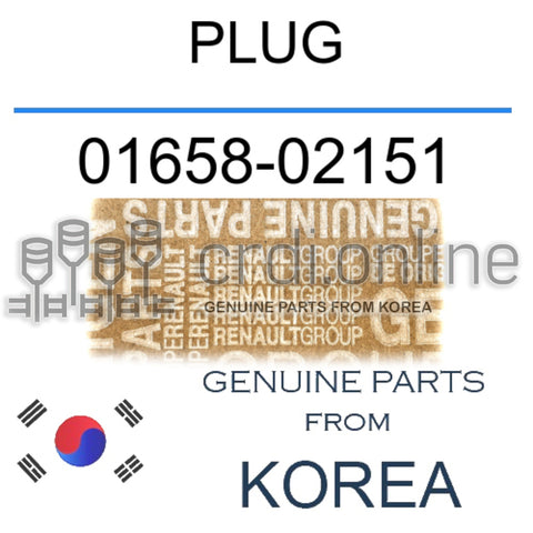 PLUG [ORIGINAL] 01658-02151 0165802151 01658 02151