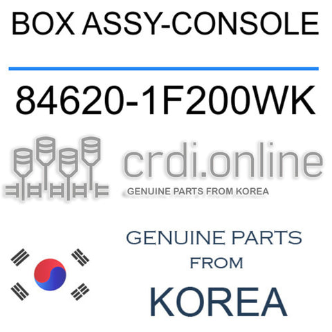 BOX ASSY-CONSOLE 84620-1F200WK 846201F200WK 84620 1F200WK