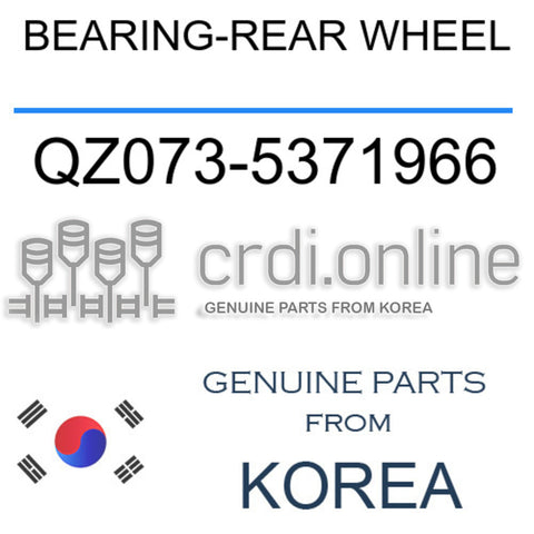 BEARING-REAR WHEEL [ORIGINAL] QZ073-5371966 QZ0735371966 QZ073 5371966