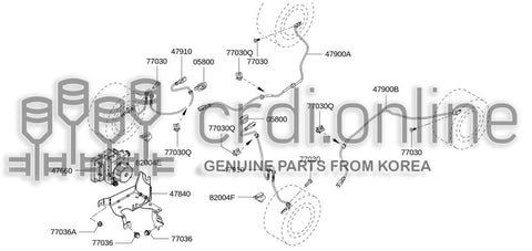 SENSOR ASSY-ANTISKIDREARLH 47900-7258R 479007258R 47900 7258R