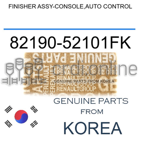 FINISHER ASSY-CONSOLE,AUTO CONTROL [ORIGINAL] 82190-52101FK 8219052101FK 82190 52101FK