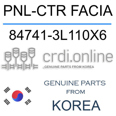 PNL-CTR FACIA [ORIGINAL] 84741-3L110X6 847413L110X6 84741 3L110X6
