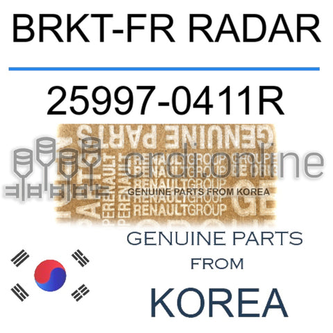 BRKT-FR RADAR [ORIGINAL] 25997-0411R 259970411R 25997 0411R