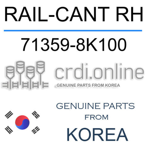 RAIL-CANT RH [ORIGINAL] 71359-8K100 713598K100 71359 8K100